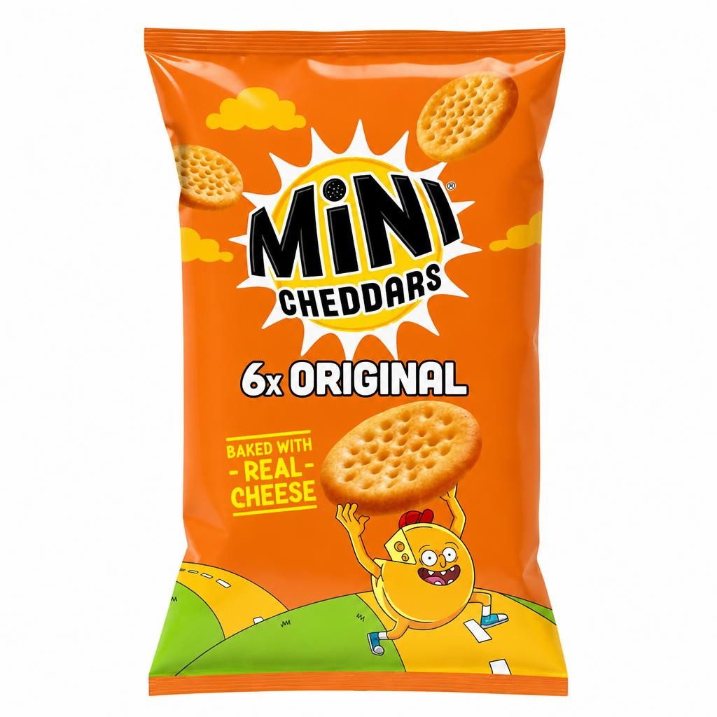 Jacob's Mini Cheddars Original Baked Snacks Multipack 6x23g