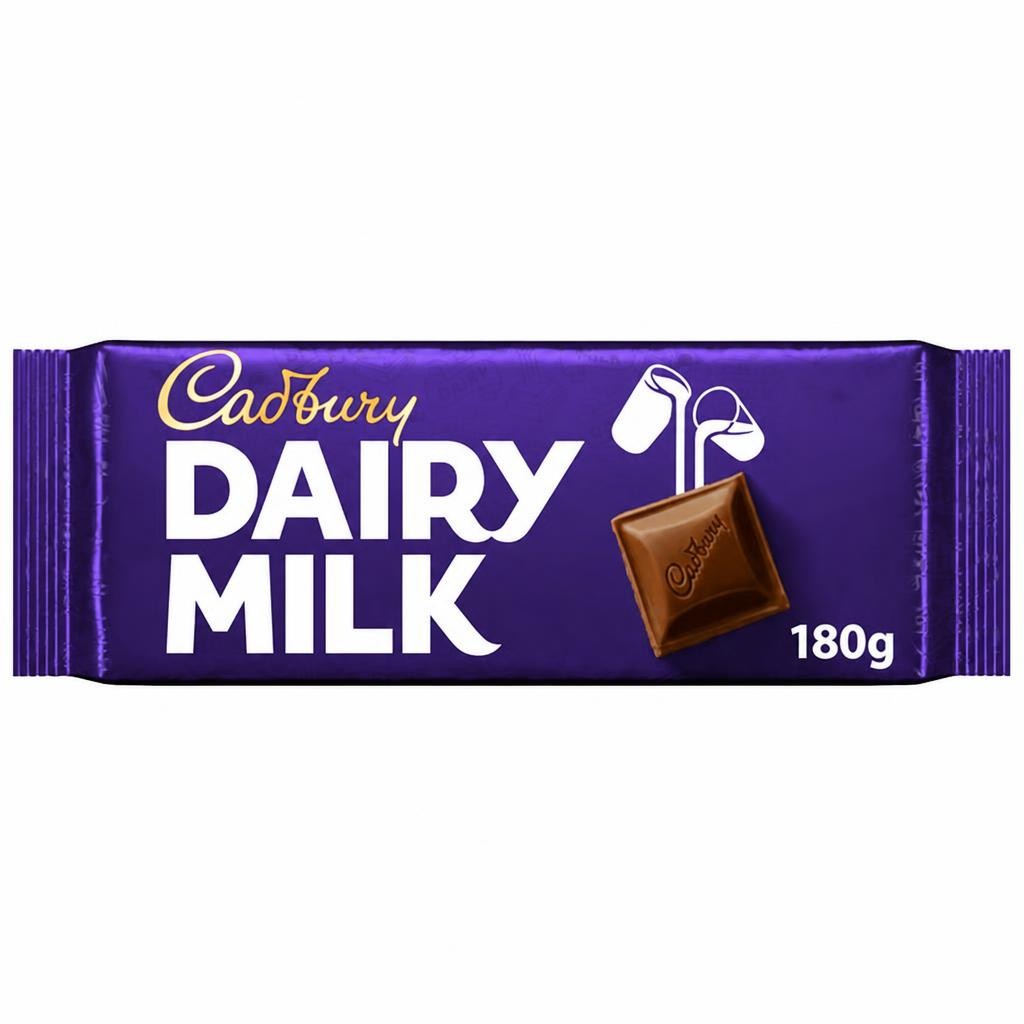 Cadbury Dairy Milk 180g Classic Chocolate Bar