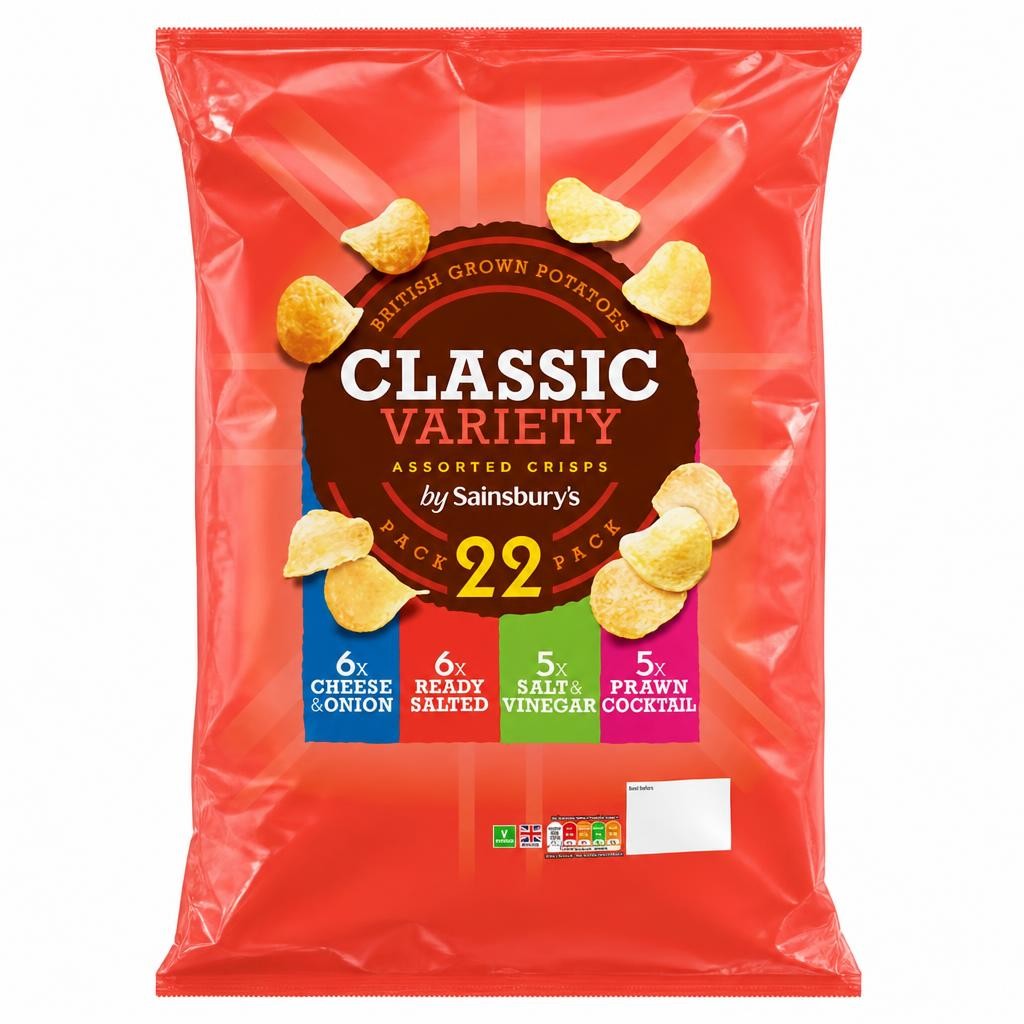 Sainsbury's Variety Multipack Crisps 22 x 25g