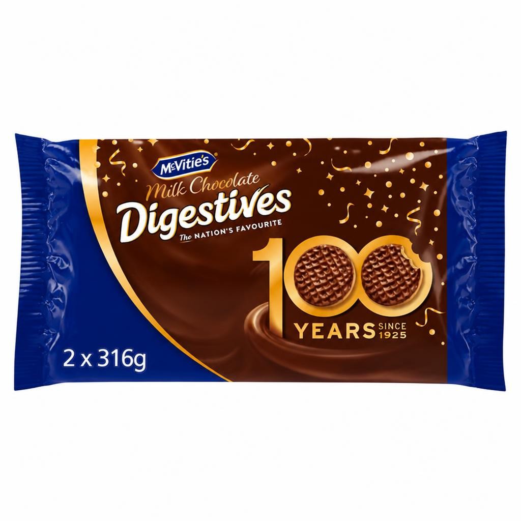 McVitie's Milk Chocolate Digestives Biscuits Twin Pack 2x316g