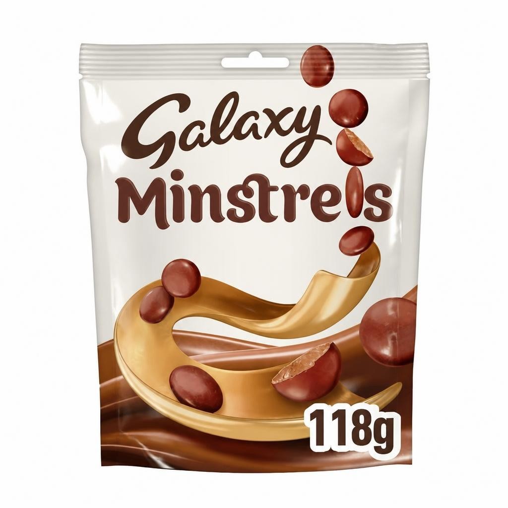 Galaxy Minstrels Milk Chocolate Buttons Pouch Bag 118g