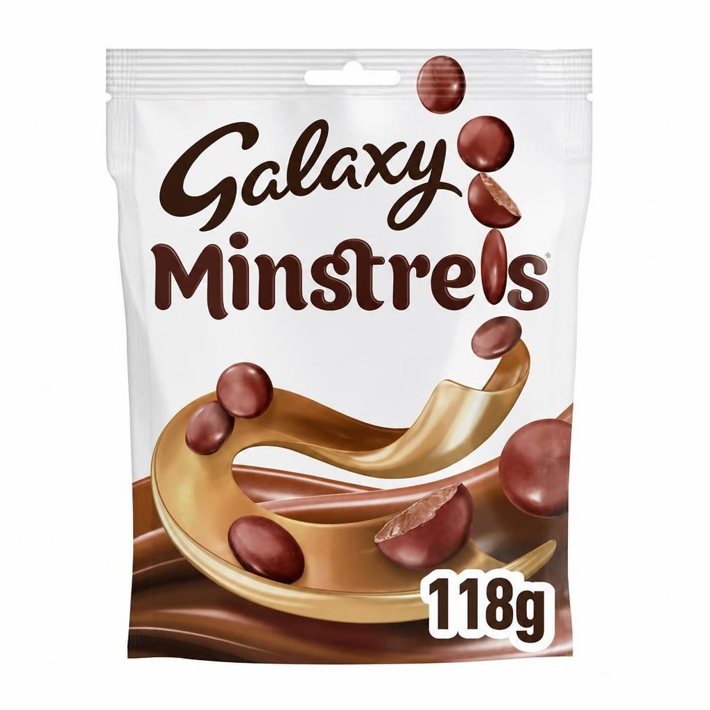 Galaxy Minstrels Milk Chocolate Buttons Pouch Bag 118g