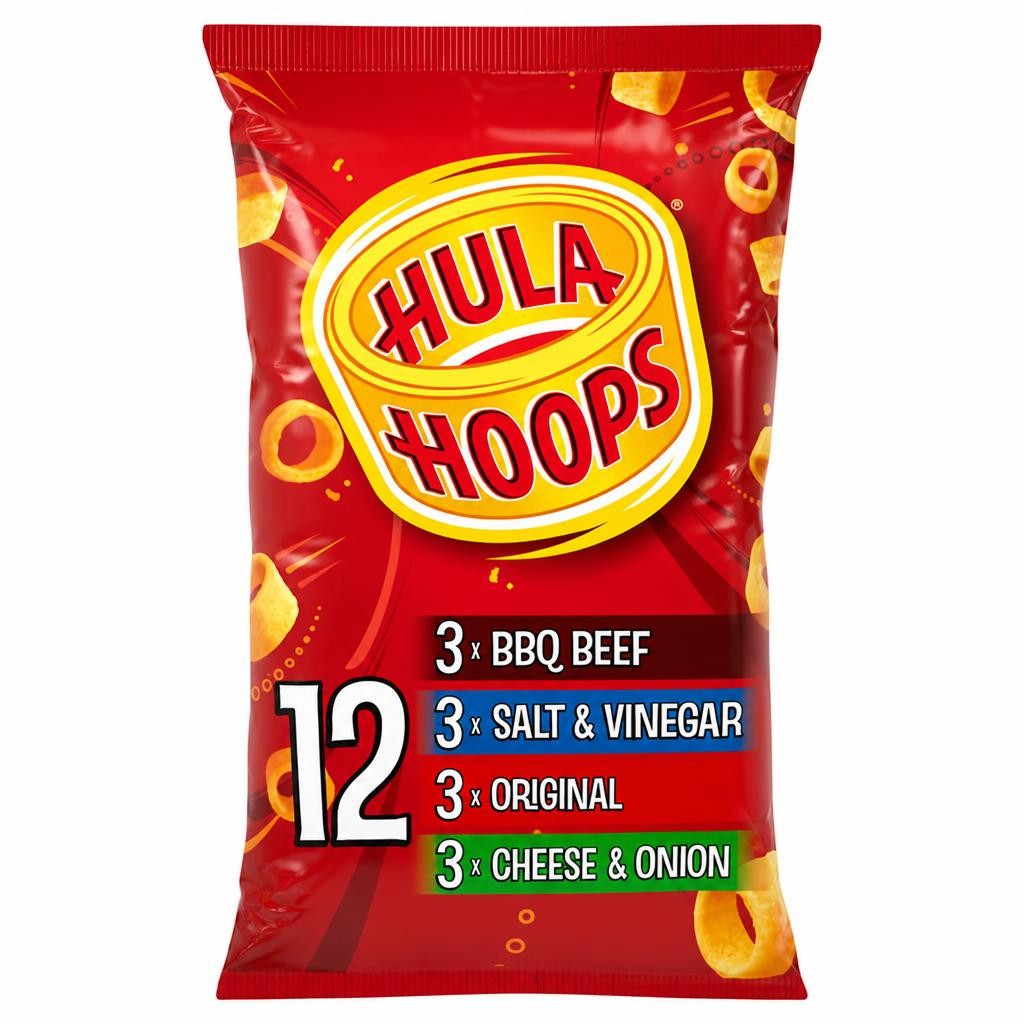 Hula Hoops Variety Crisps 12x24g