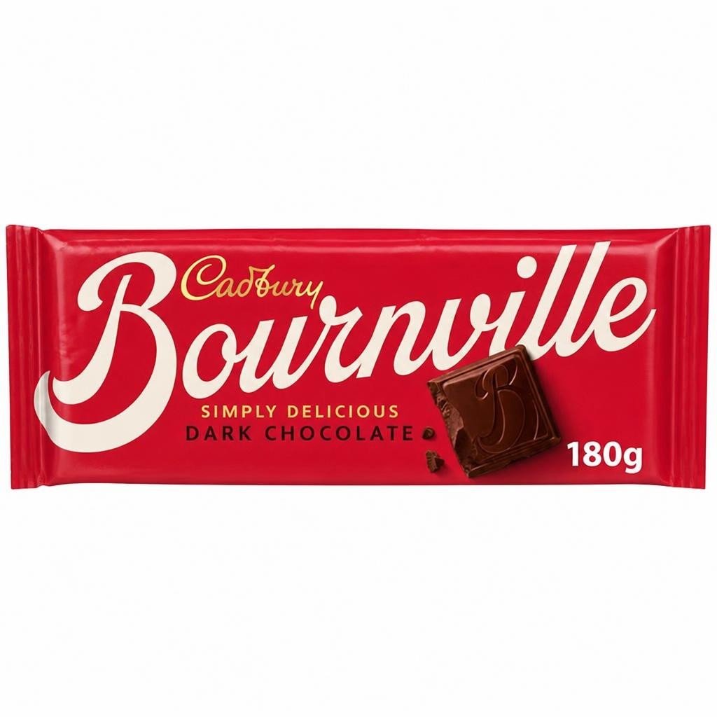 Cadbury Bournville Classic Dark Chocolate Bar 180g