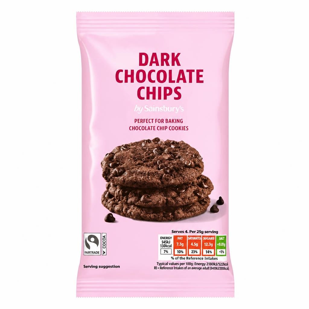 Sainsbury's Dark Chocolate Chips 100g