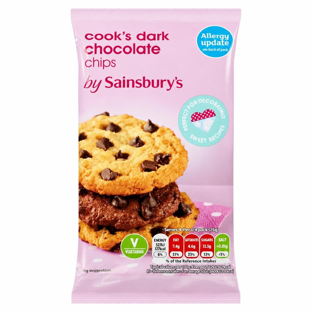 Sainsbury's Dark Chocolate Chips 100g