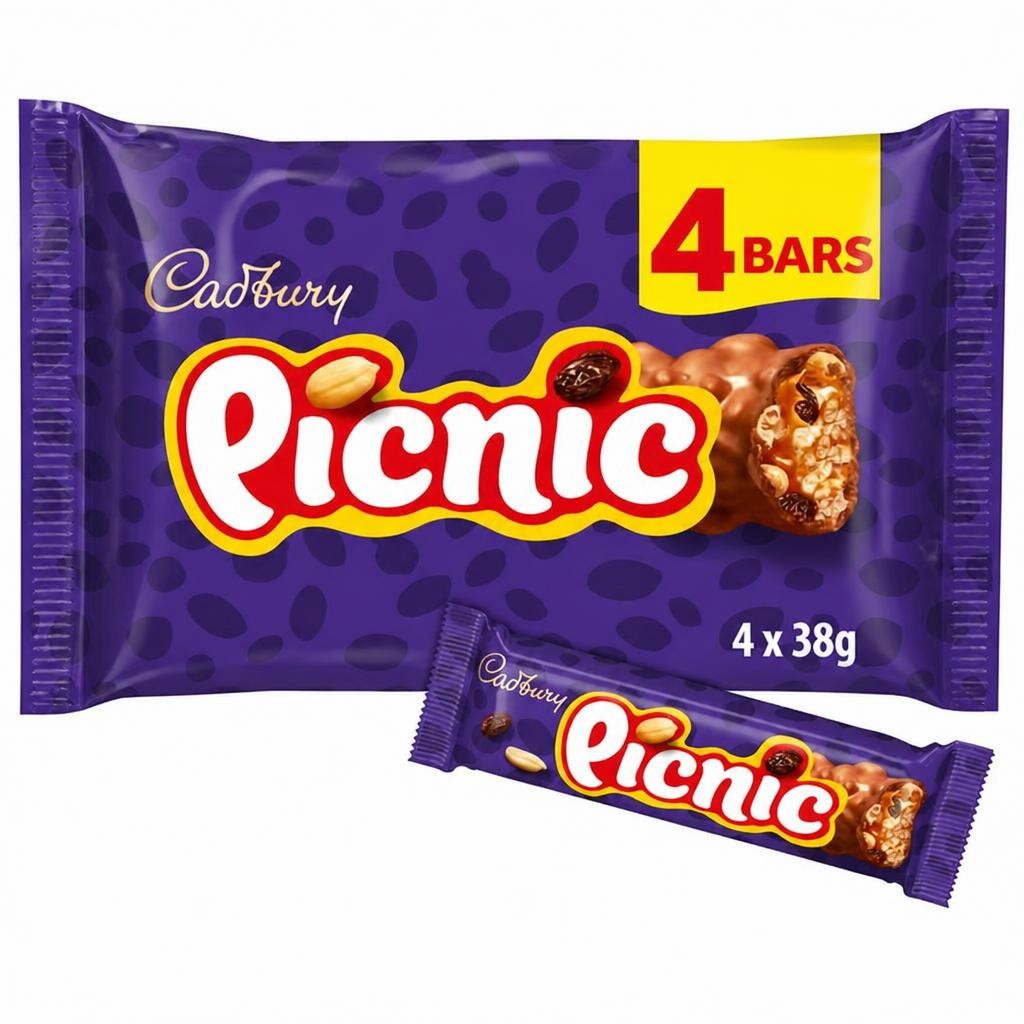 Cadbury Picnic 4 x 38g Chocolate Bar