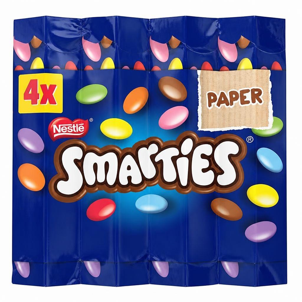Smarties Milk Chocolate Sweets Tube Multipack x4 38g