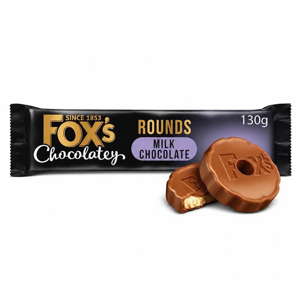 Fox's 130g Chocolatey Biscuits Milk Chocolate Rounds