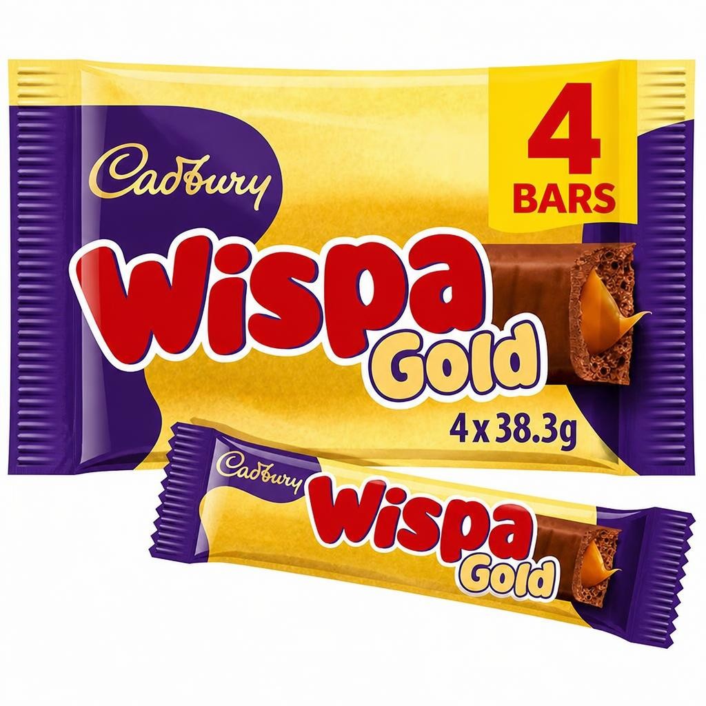 Cadbury Wispa Gold 4 x 38.3g Chocolate Bar