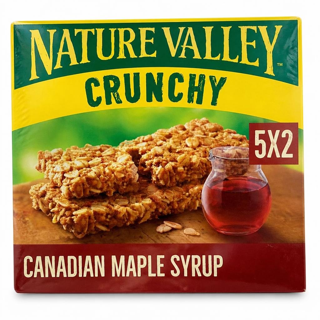 Nature Valley Crunchy Oats & Maple Syrup Cereal Biscuit Snack Bars 5x42g