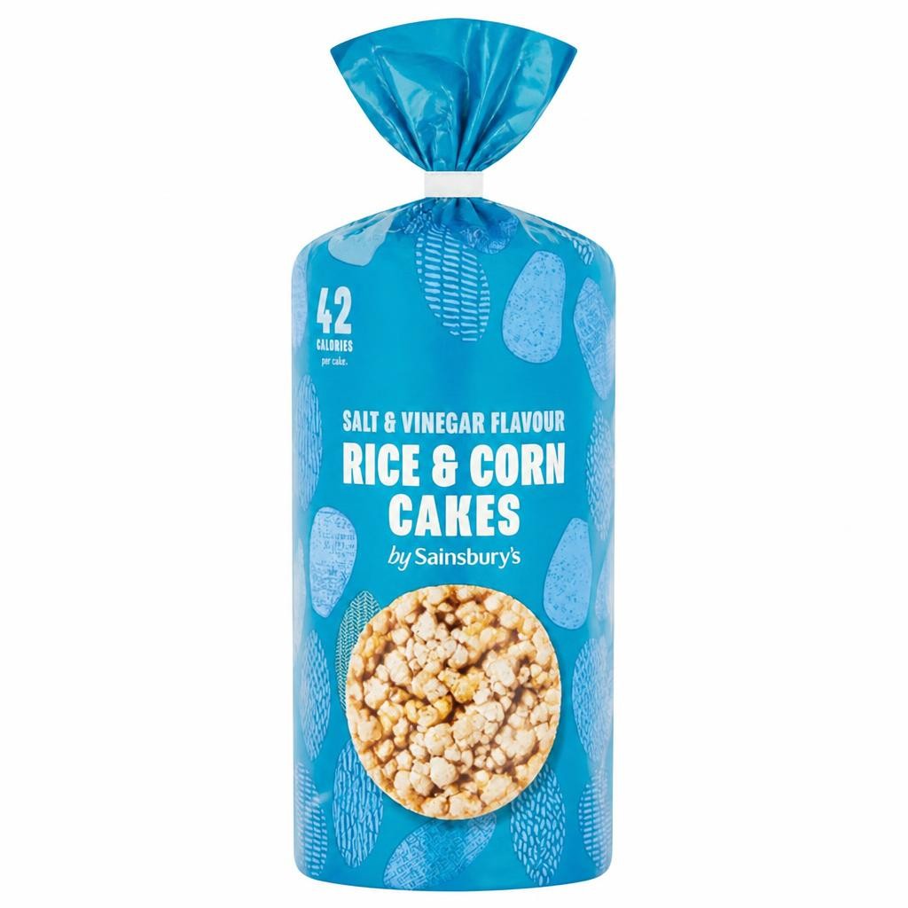 Sainsbury's Salt & Vinegar Corn & Rice Cakes 130g