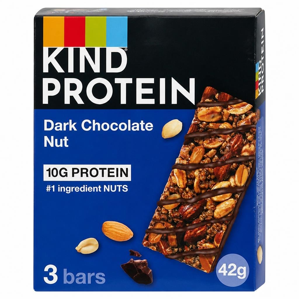 Kind Protein Dark Chocolate Nut Snack Bars Multipack 3x42g