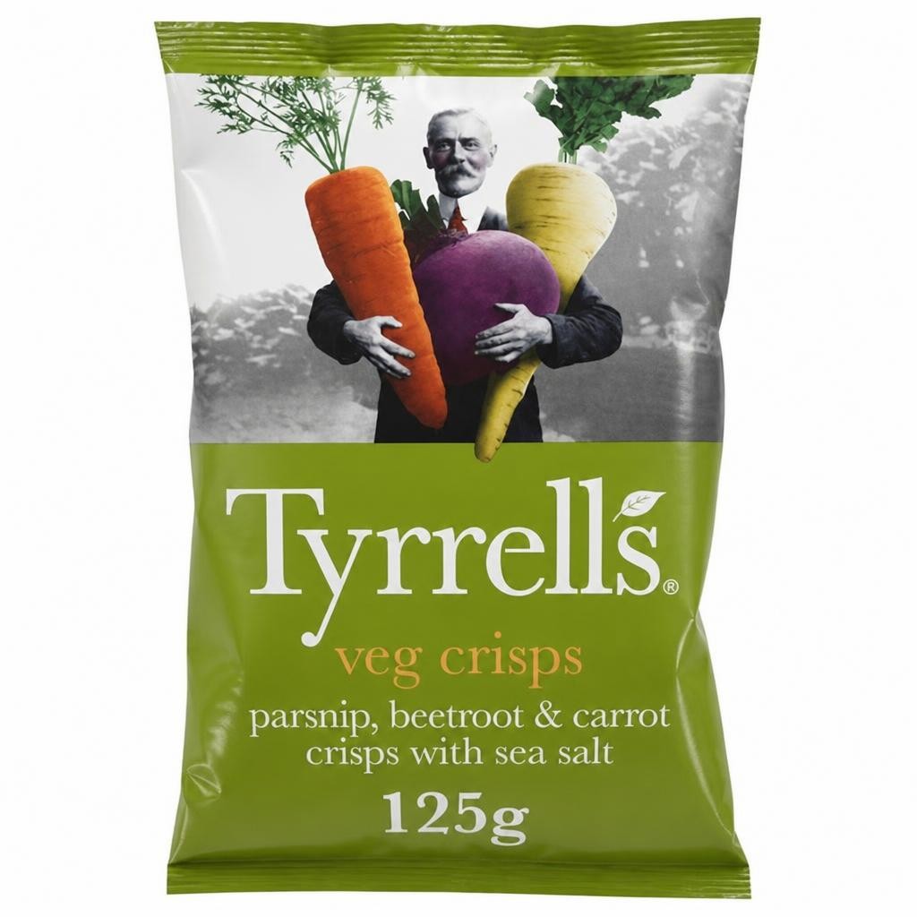 Tyrrells Mixed Root Vegetable Sharing Crisps 125g