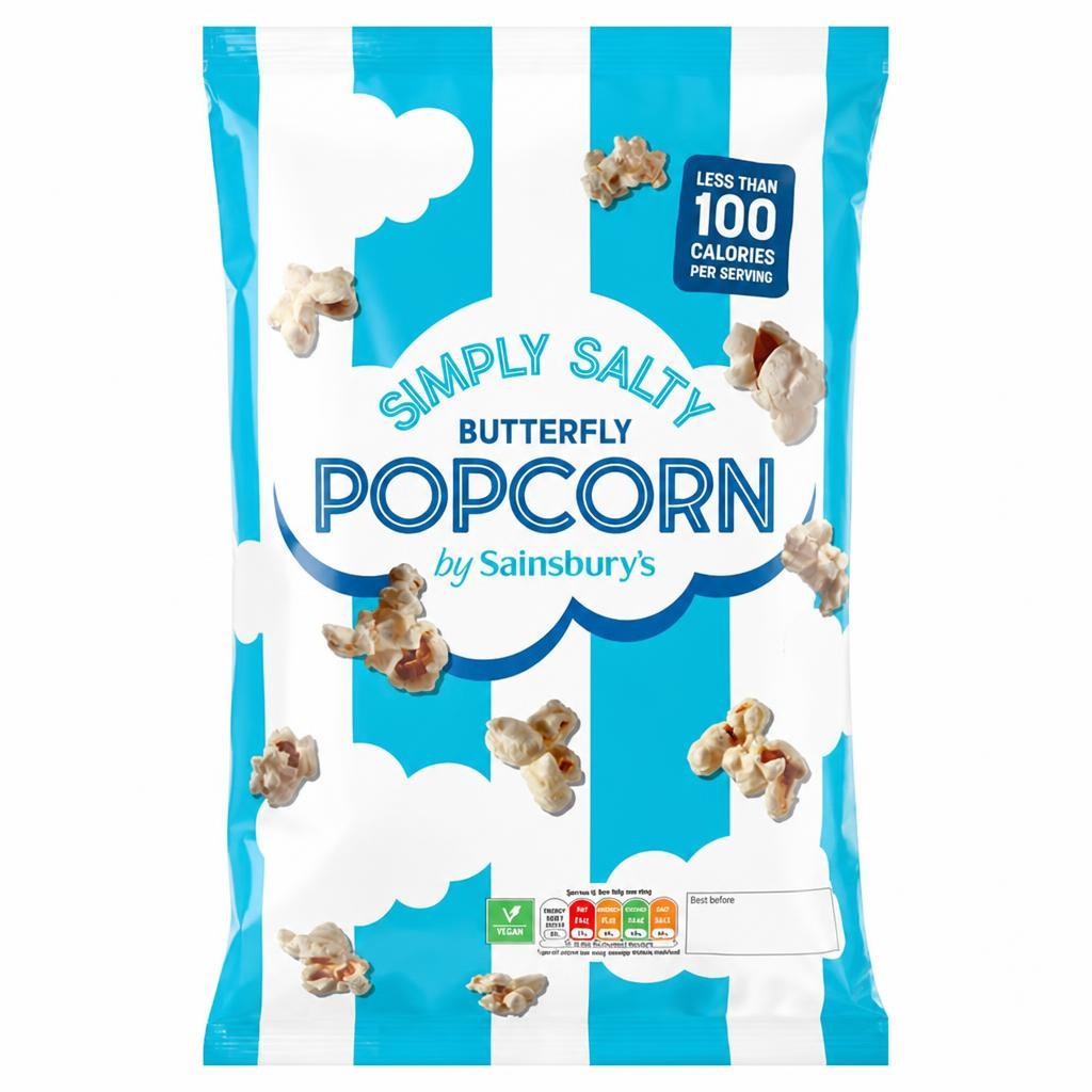 Sainsbury's Simply Salty Butterfly Popcorn 90g
