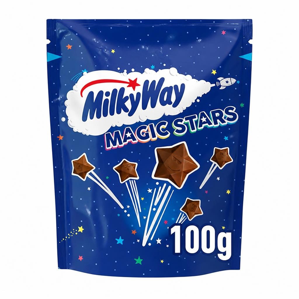 Milky Way Magic Stars Milk Chocolate Bites Pouch Bag 100g