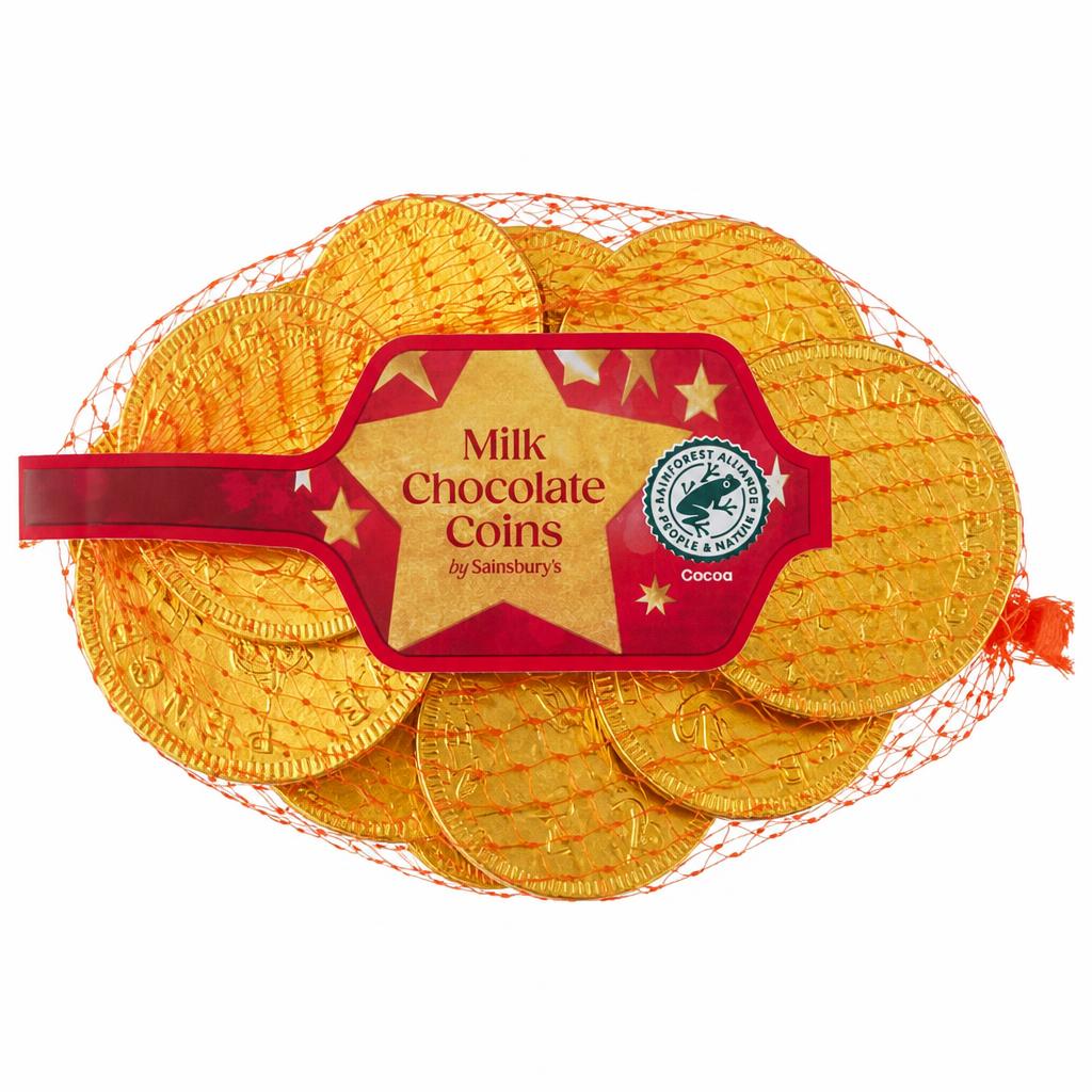 Sainsbury's Milk Chocolate Coins 70g