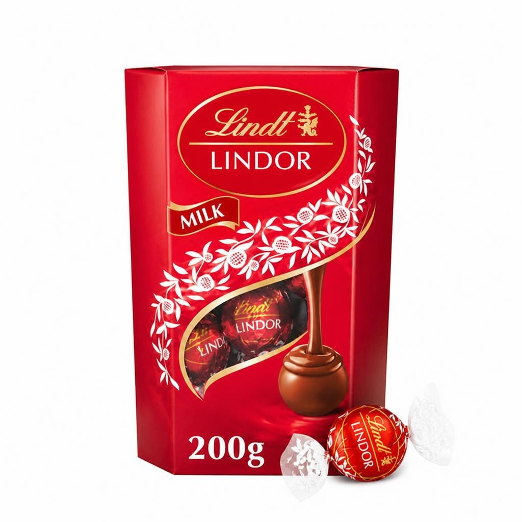 Lindt Lindor Milk Chocolate Truffles Box 200g