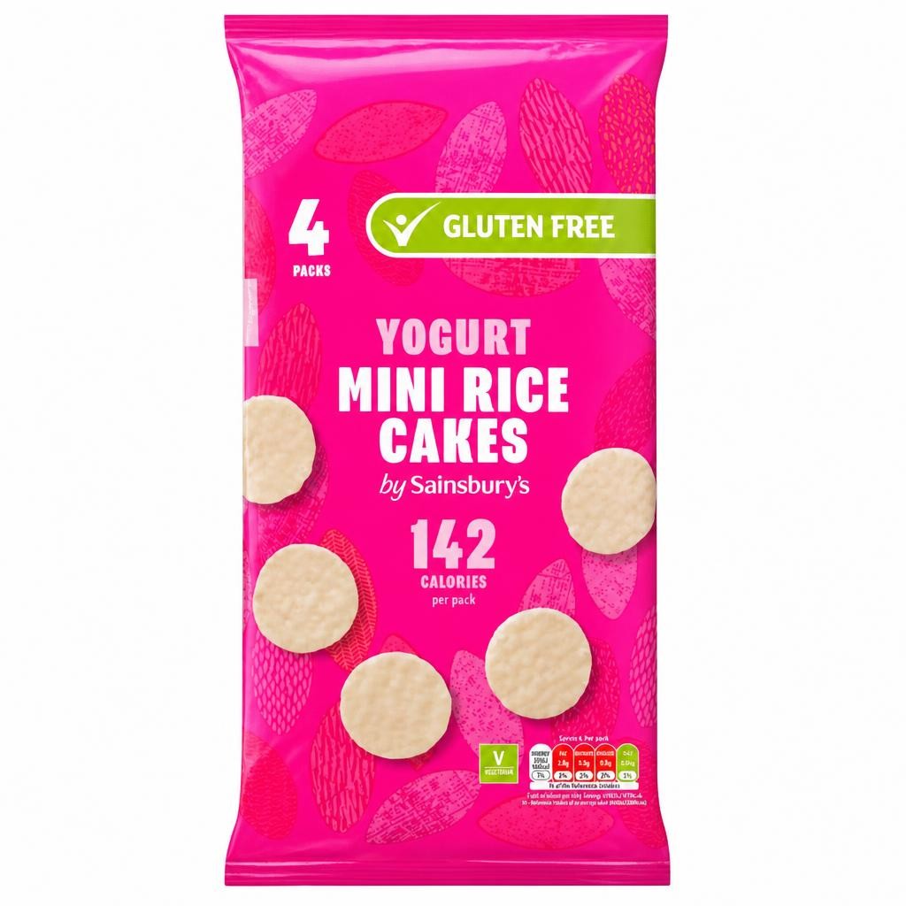 Sainsbury's Mini Yogurt Coated Rice Cakes 4x30g