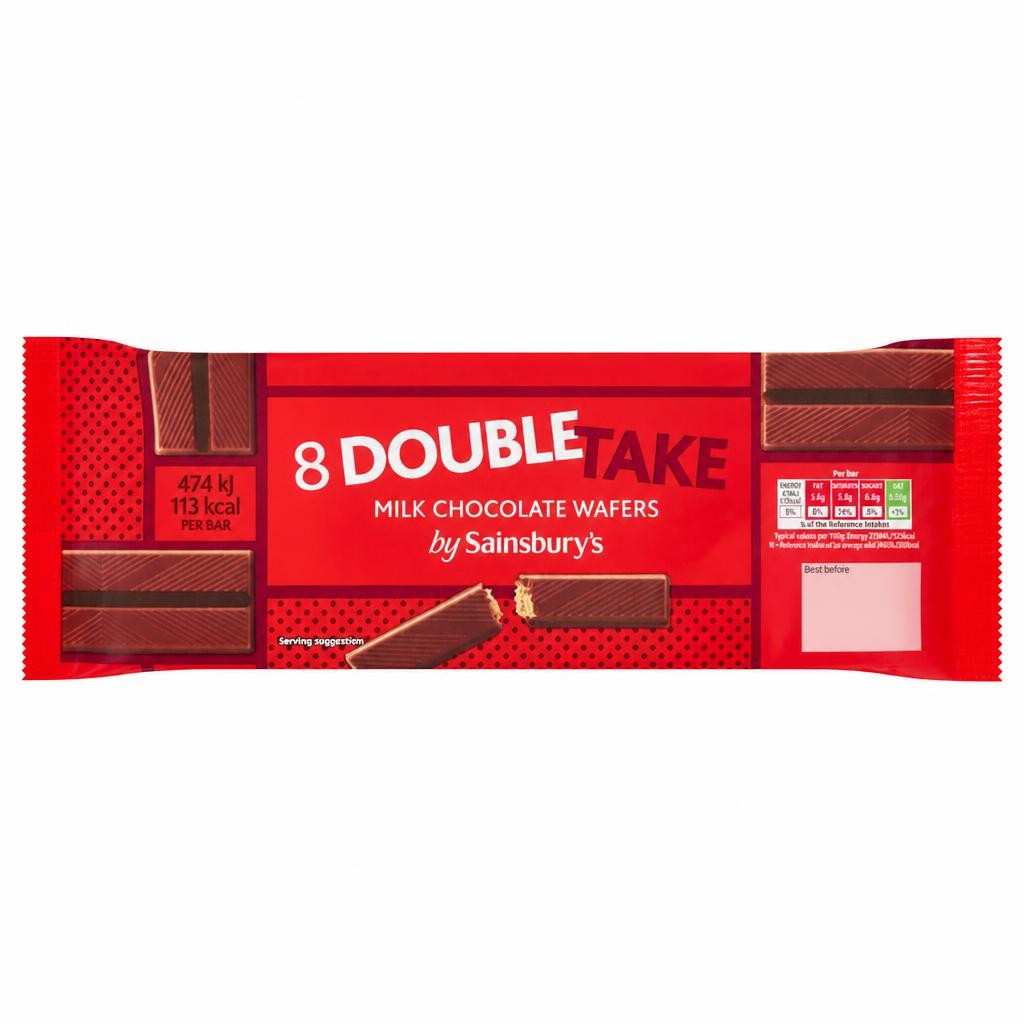 Sainsbury's Milk Choc Double Take 8x21.5g