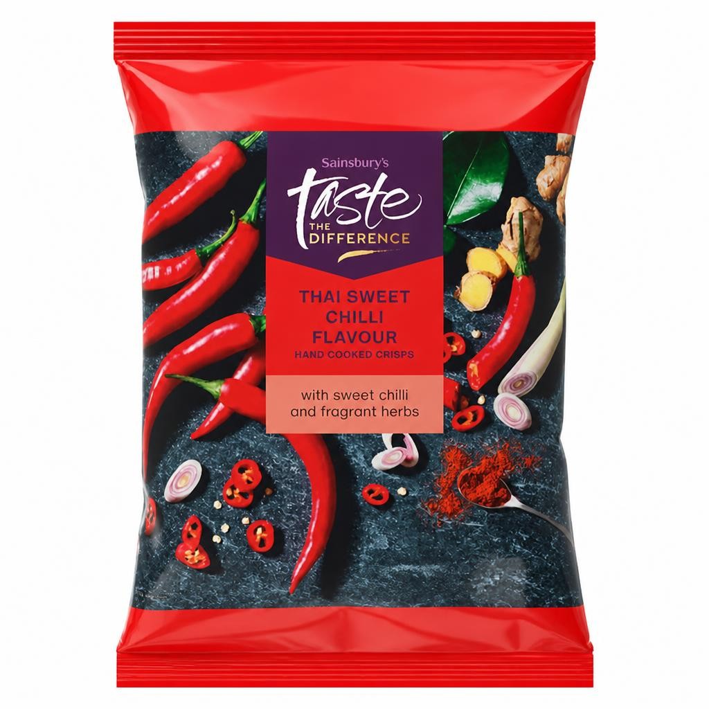 Sainsbury's Thai Sweet Chilli Crisps, Taste The Difference 150g