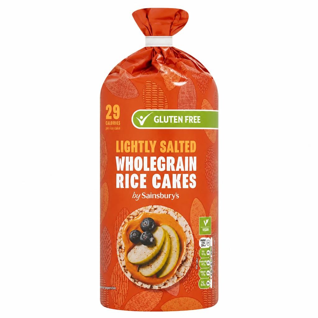 Sainsbury's Lightly Salted Wholegrain Rice Cakes 135g