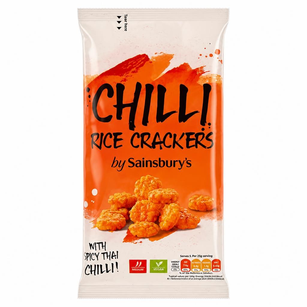 Sainsbury's Chilli Spicy Thai Rice Crackers 125g