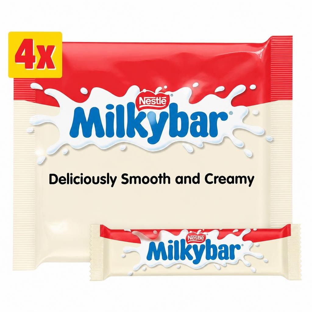 Milkybar White Chocolate Bar Multipack 4x25g