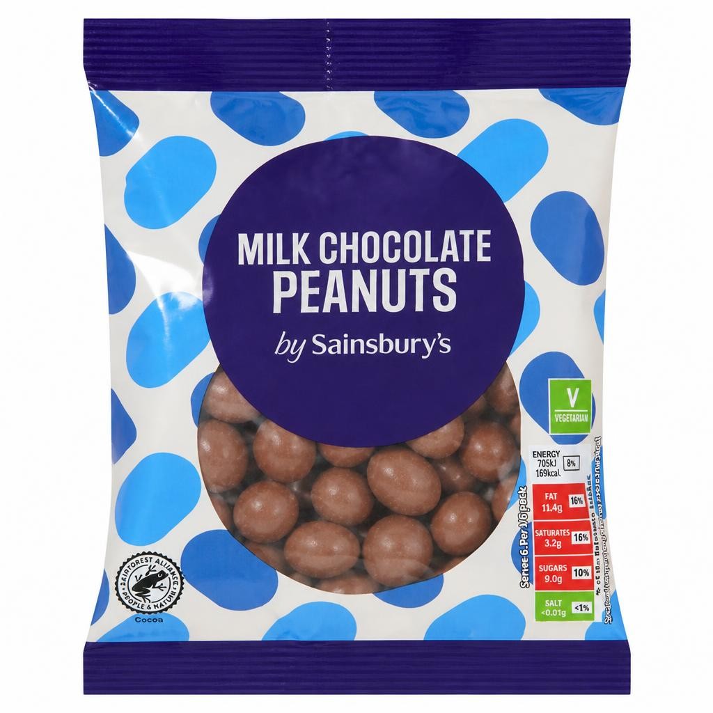 Sainsbury's Milk Chocolate Peanuts 180g