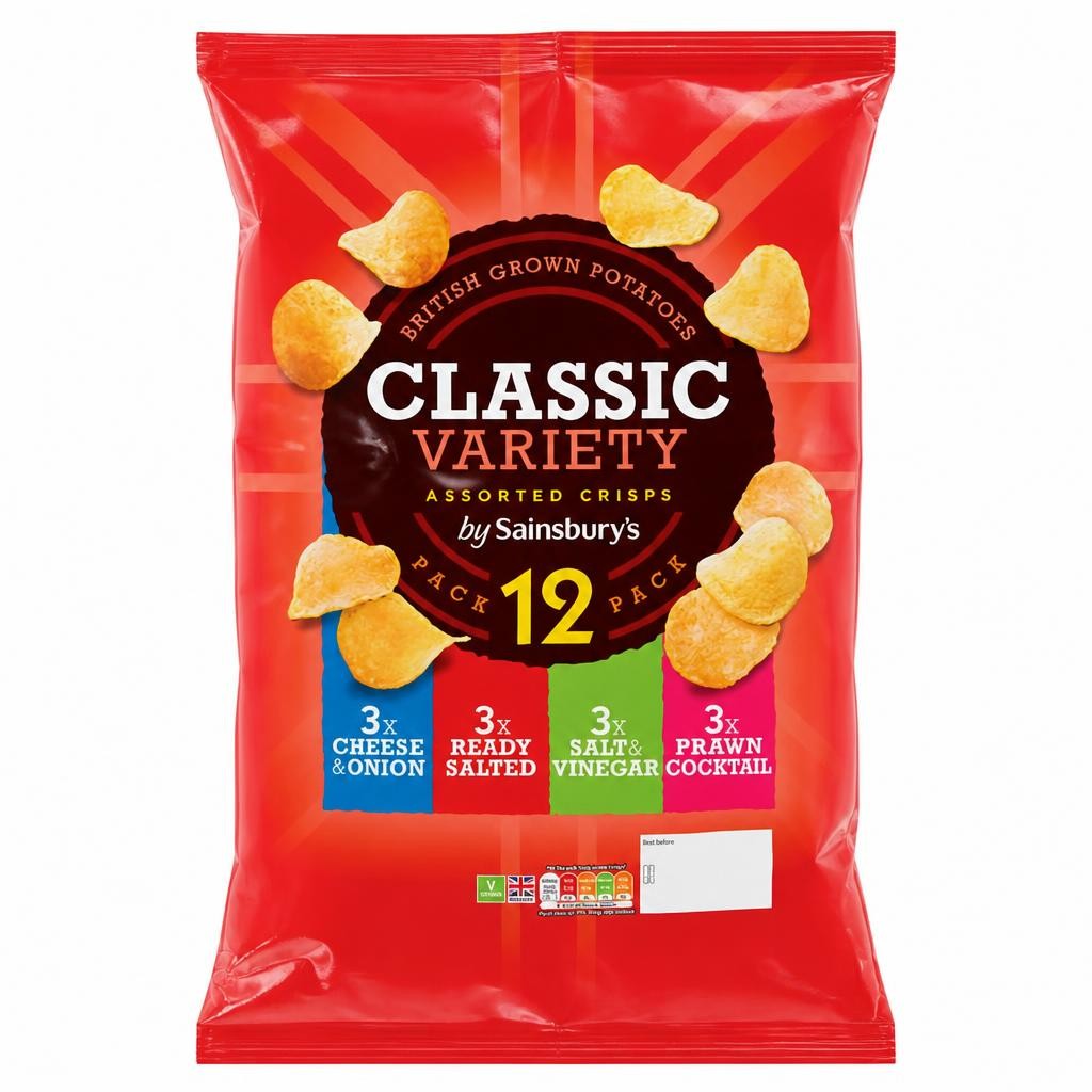 Sainsbury's Variety Multipack Crisps 12x25g