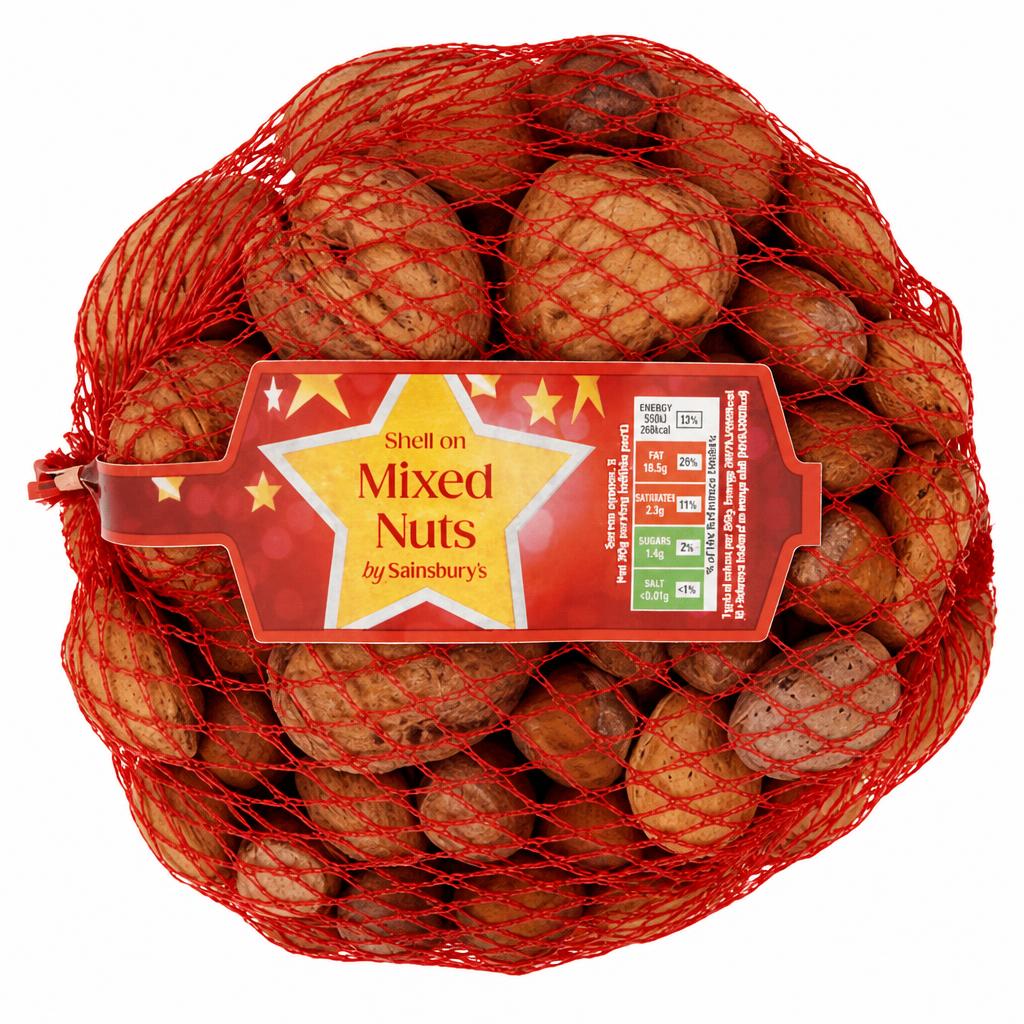 Sainsbury's Christmas Shell on Mixed Nuts 350g