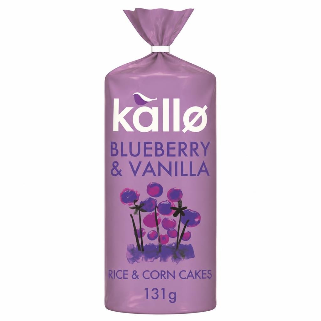 Kallo Blueberry & Vanilla Rice & Corn Cakes 131g