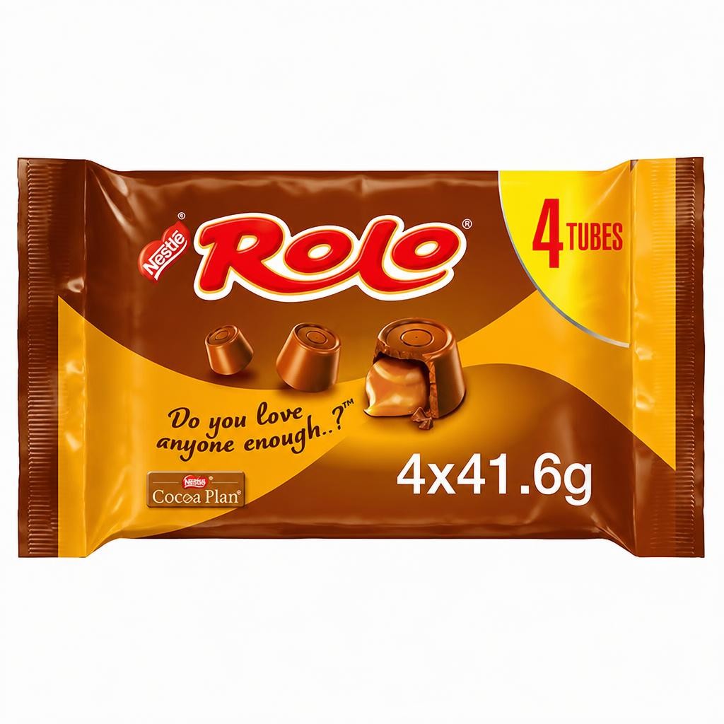 Rolo Milk Chocolate & Caramel Tube Multipack x4 41.6g