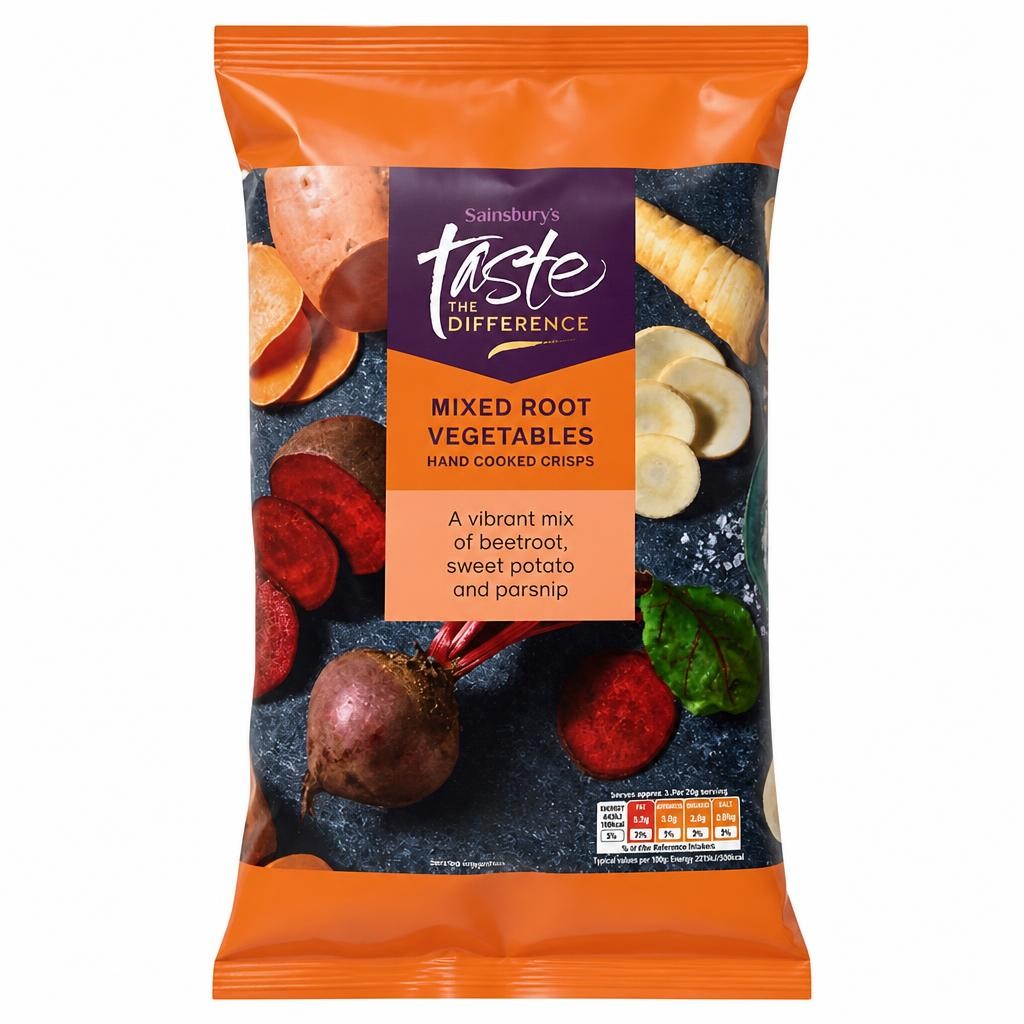 Sainsbury's Vegetable Crisps, Taste the Difference 100g