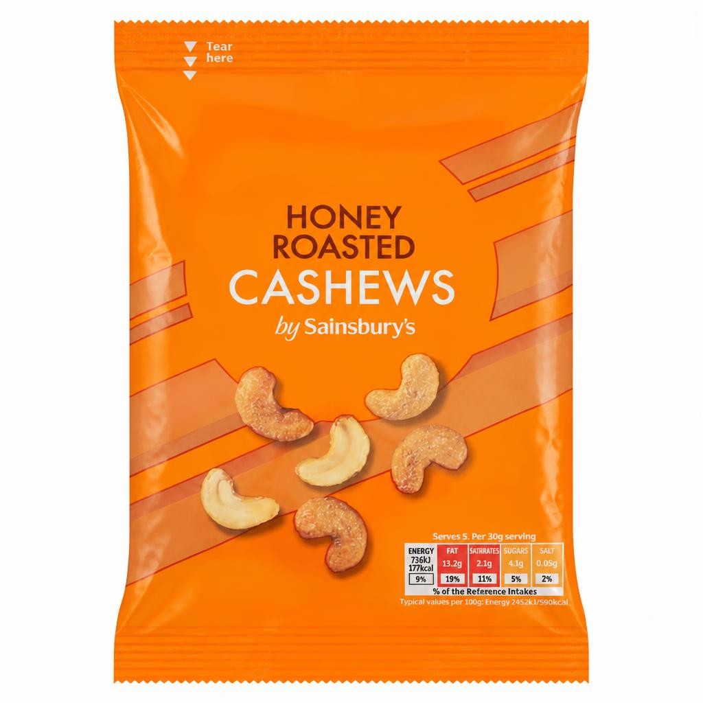 Sainsbury's Honey Roast Cashews 150g