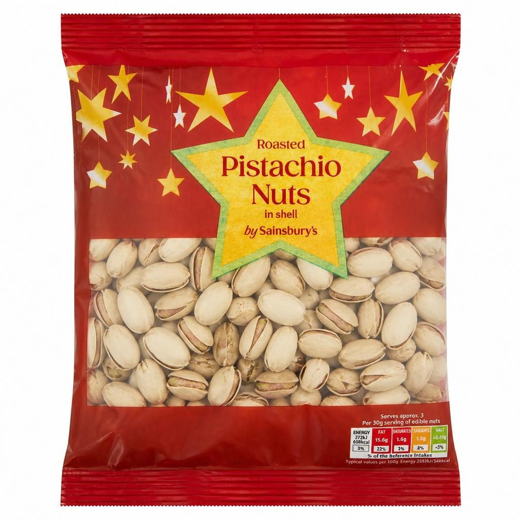 Sainsbury's Christmas Roasted Pistachio Nuts in Shell 200g