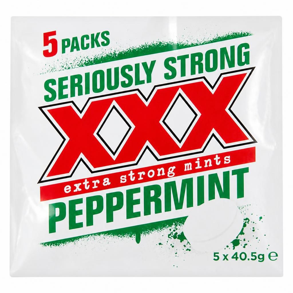 XXX Extra Strong Peppermints Multipack 5x40.5g