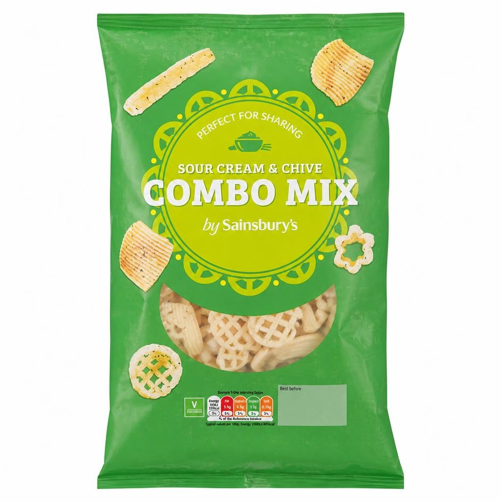 Sainsbury's Sour Cream & Chive Combo Snacks 150g