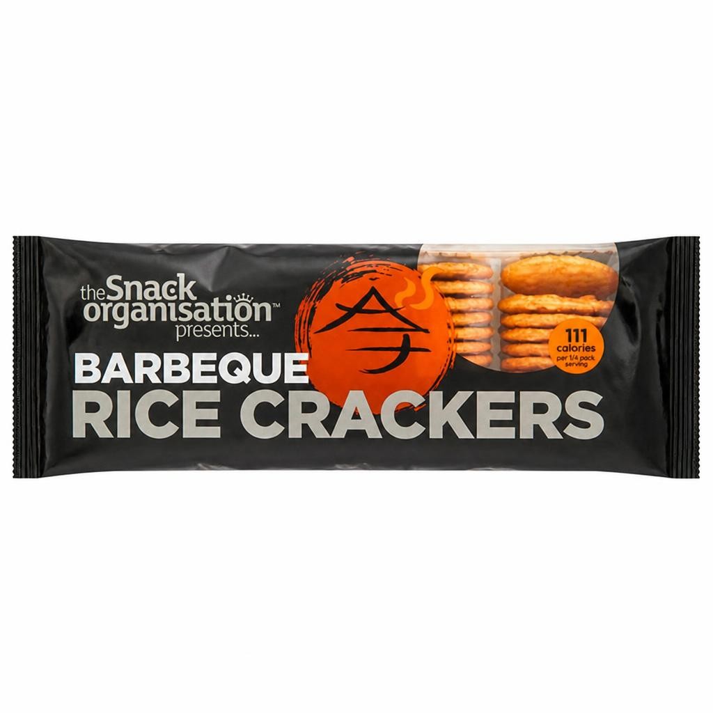 The Snack Organisation Barbeque Rice Crackers 100g