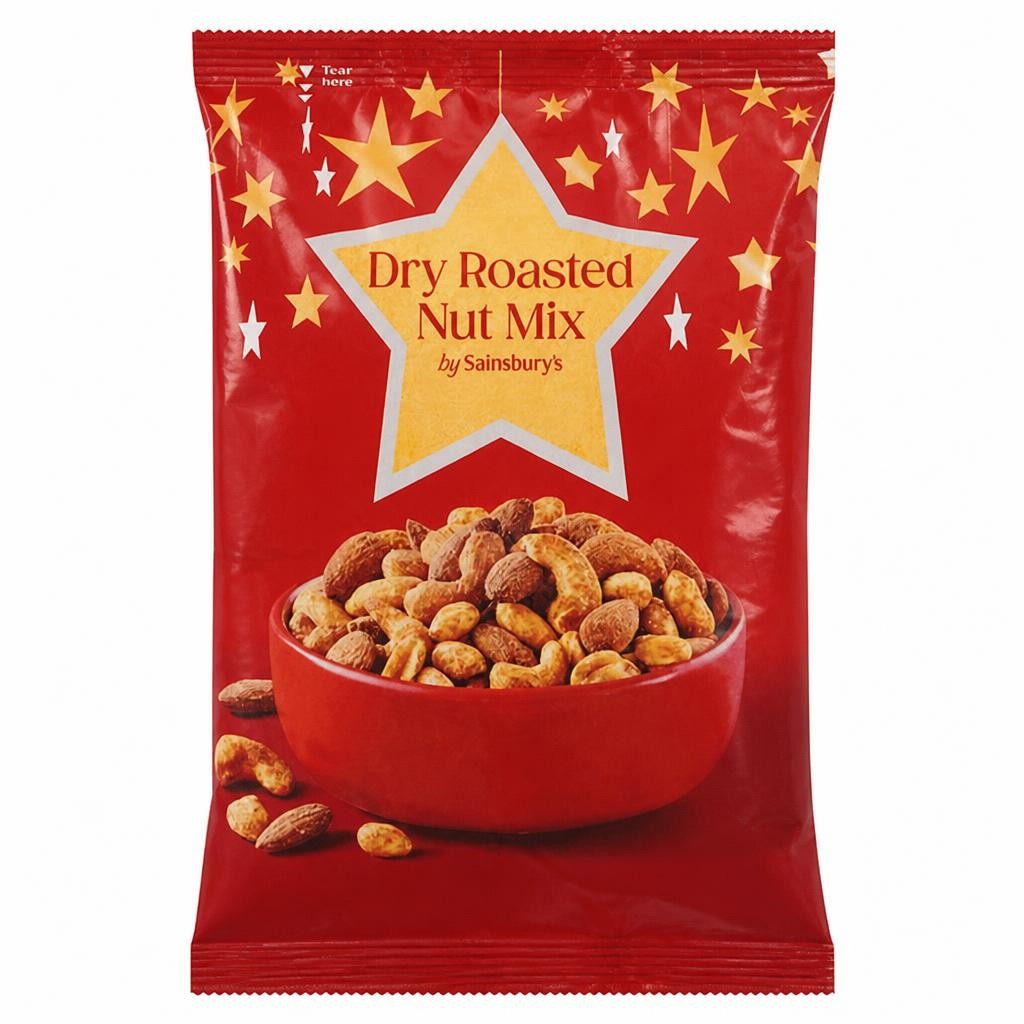 Sainsbury's Dry Roasted Nut Mix 300g