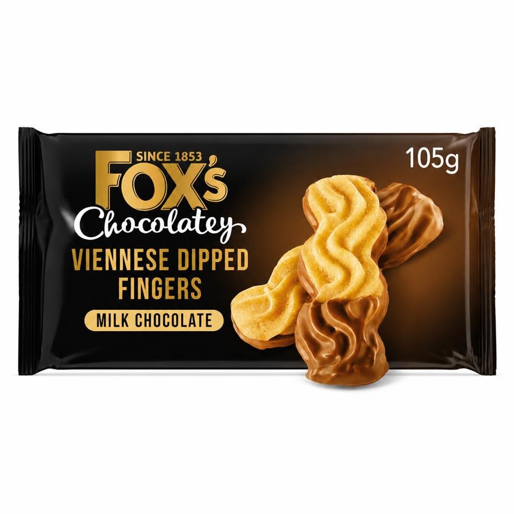 Fox's 105g Chocolatey Biscuits Viennese Milk Chocolate Dipped Fingers