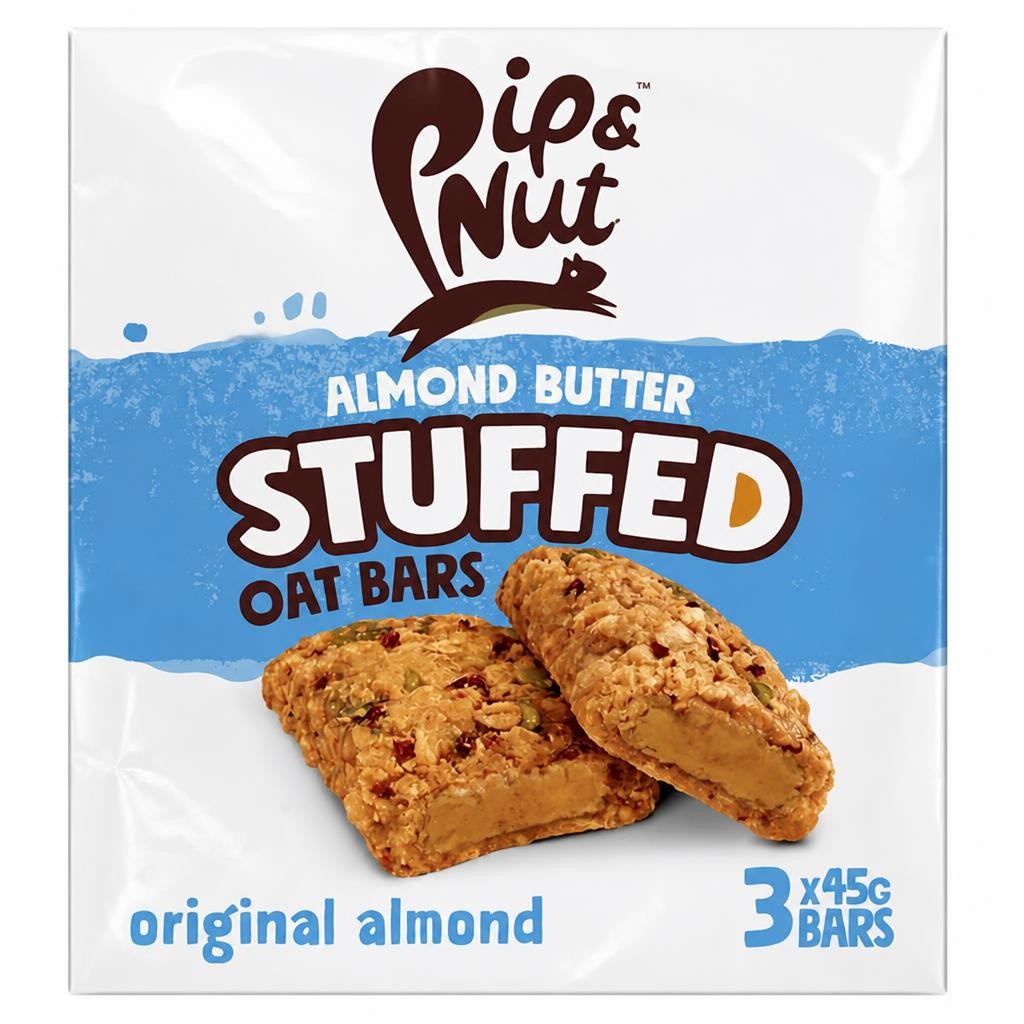 Pip & Nut Original Almond Butter Stuffed Oat Bars 3 x 45g