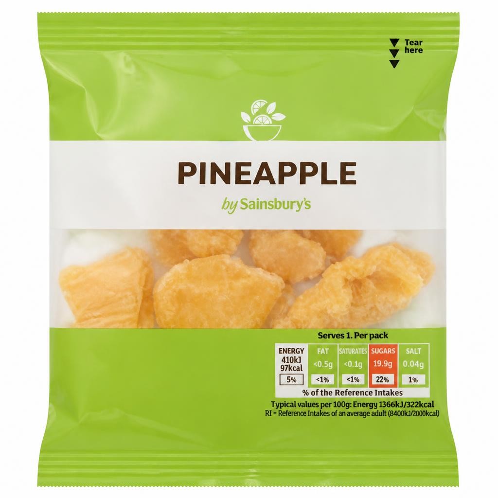 Sainsbury's Dried Pineapple 30g