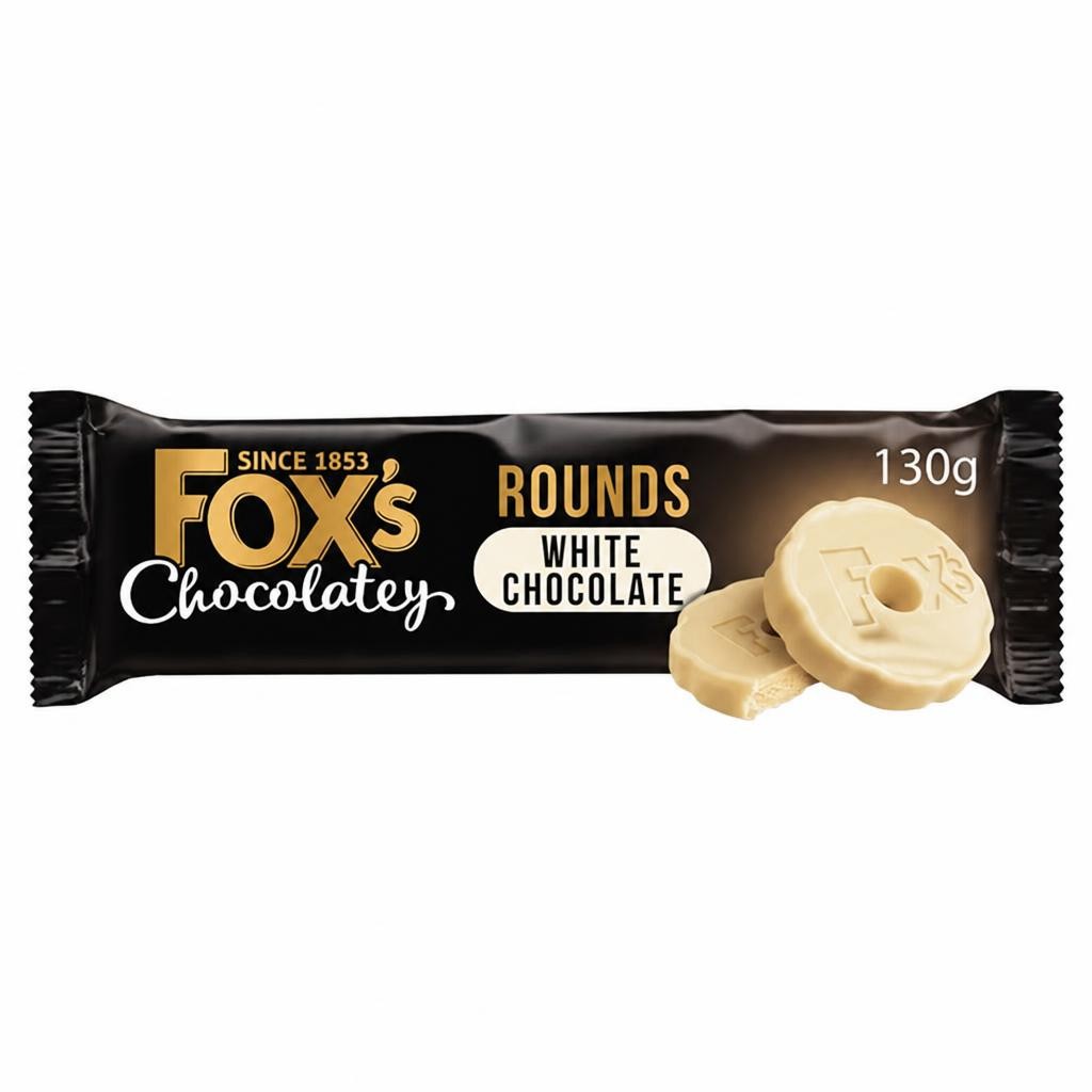 Fox's Biscuits Chocolatey White Chocolate Rounds 130g