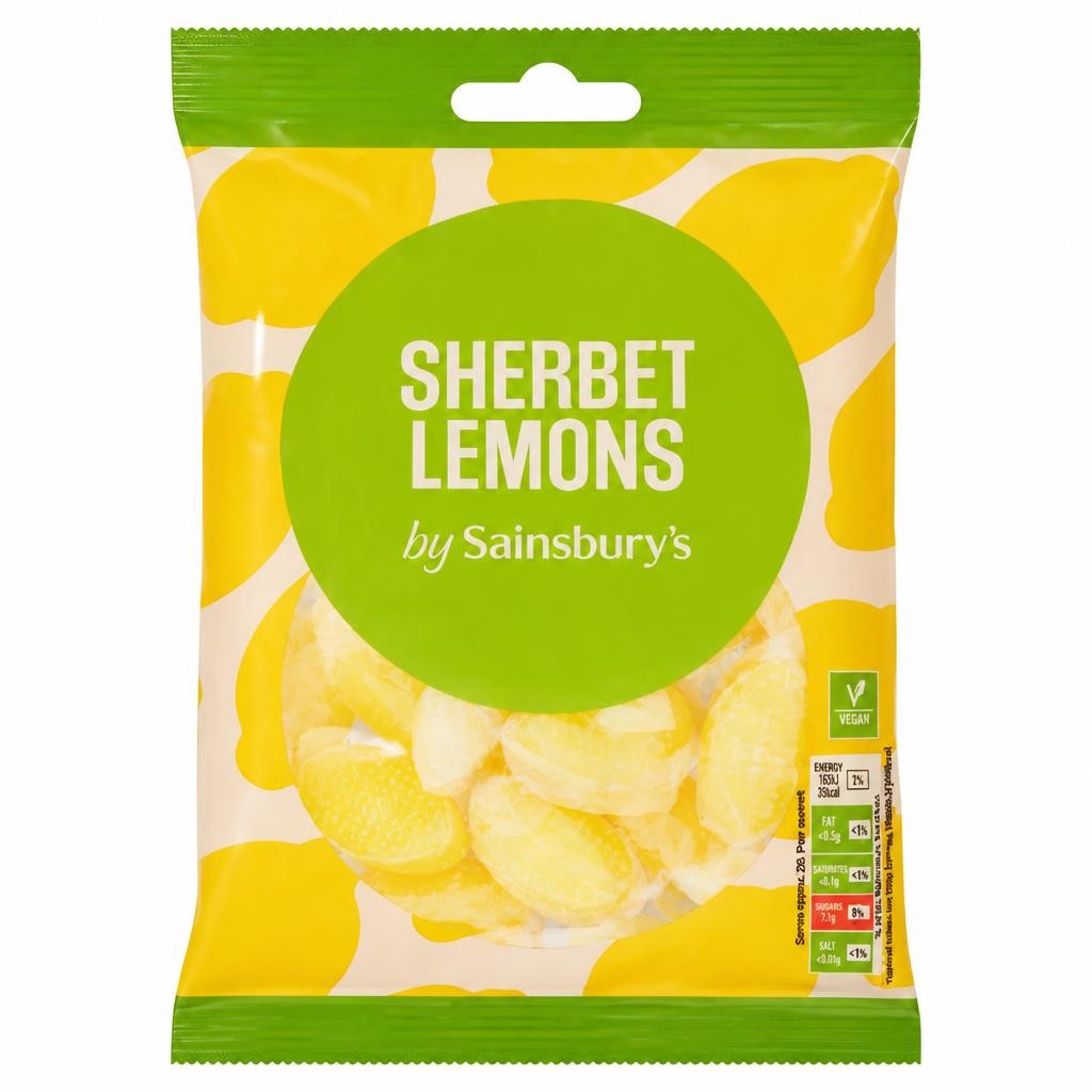 Sainsbury's Lemon Sherbet Sweets 200g