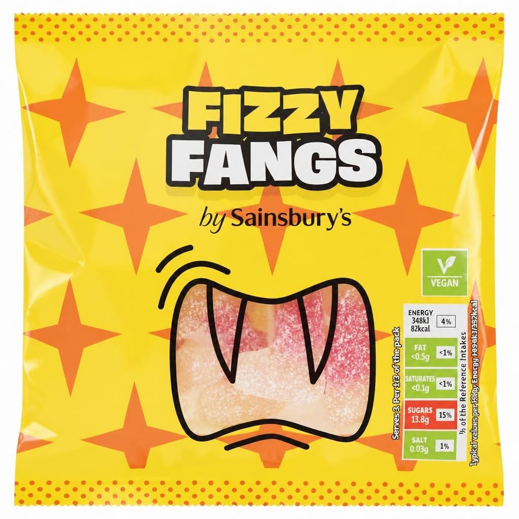 Sainsbury's 70g Fizzy Fangs
