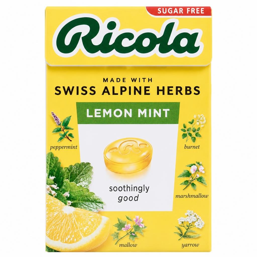 Ricola Sugar Free Lemon Mint Drops 45g