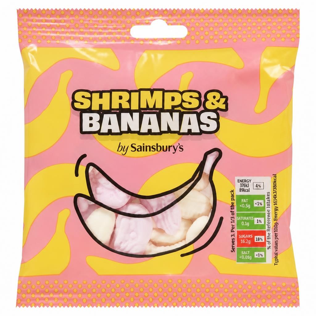 Sainsbury's Shrimps & Bananas 70g