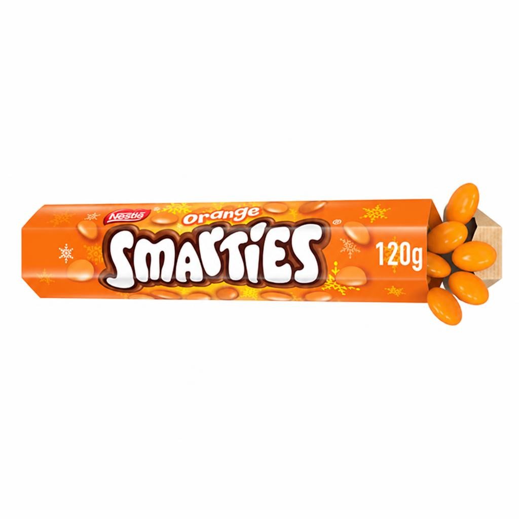 Smarties Orange Milk Chocolate Giant Tube 120g