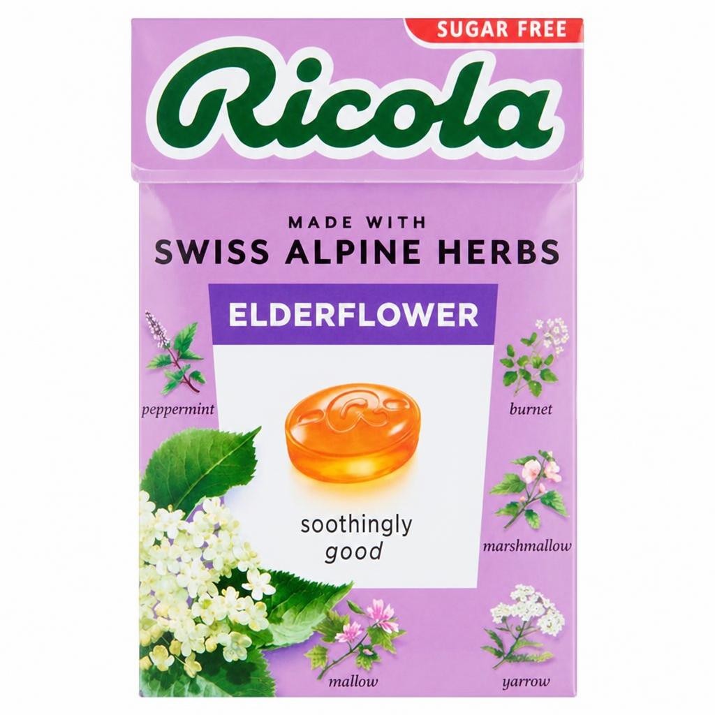 Ricola Sugar Free Elderflower Drops 45g